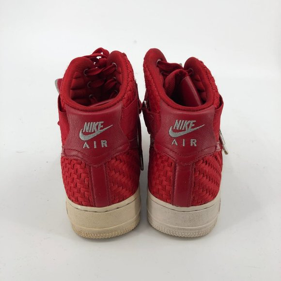 Nike Red Lace-Up Athletic Sneakers | Men's Size 7.5 - Picture 5 of 7